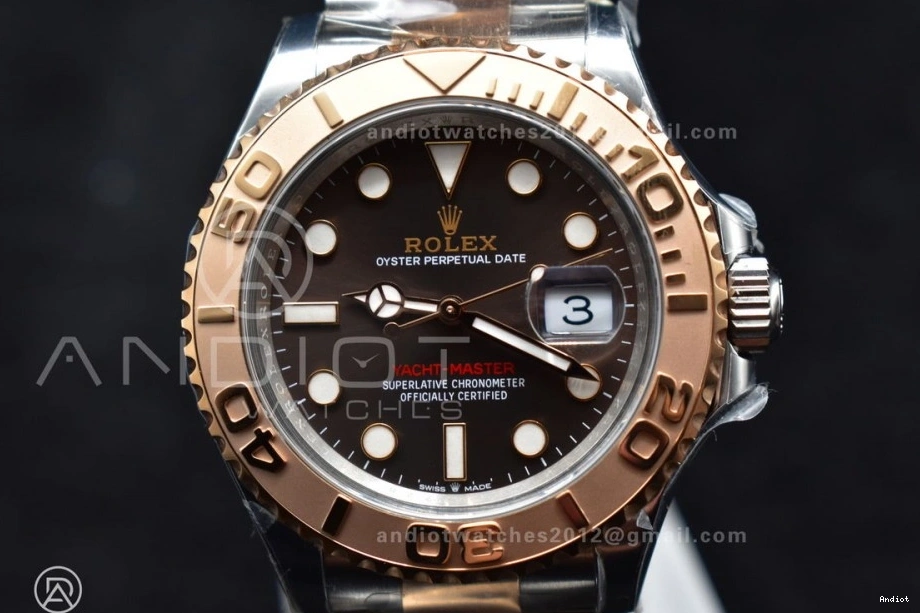 Dial Clean Plated 126621 Rose Gold Bracelet Brown 1:1 Yacht-Master Edition SS 904L Steel VR3235 On Best 1103